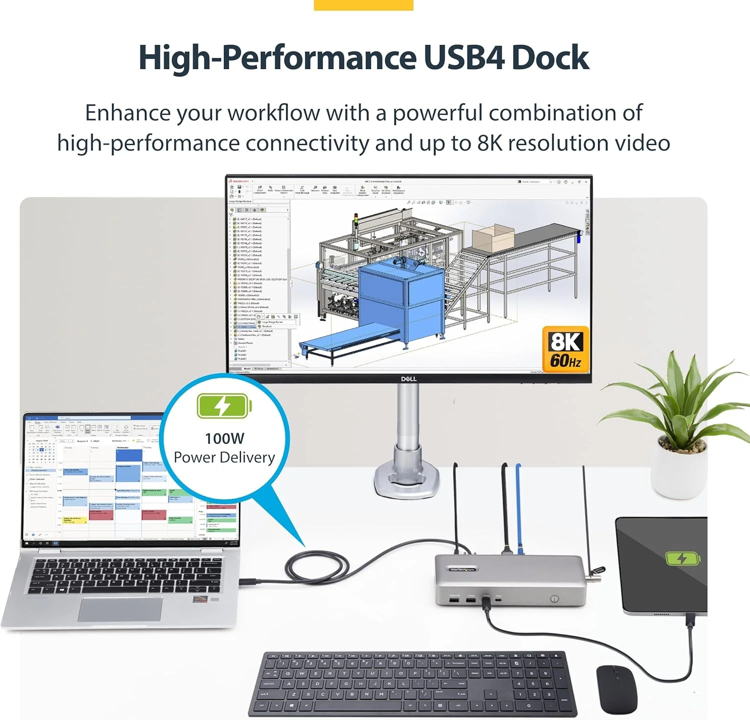 داک استیشن USB-C استار تک (10 در 1، USB4)، شارژ تا 100 وات برای لپ تاپ، انتقال داده 40 گیگابیت بر ثانیه، اترنت 2.5 گیگابیتی، نمایشگر تکی 8K، نمایشگر دوگانه 4K، 6 پورت USB (سازگار با MacOS نیست) داک استیشن USB-C استار تک (10 در 1، USB4)، شارژ تا 100 وات برای لپ تاپ، انتقال داده 40 گیگابیت بر ثانیه، اترنت 2.5 گیگابیتی، نمایشگر تکی 8K، نمایشگر دوگانه 4K، 6 پورت USB (سازگار با MacOS نیست)