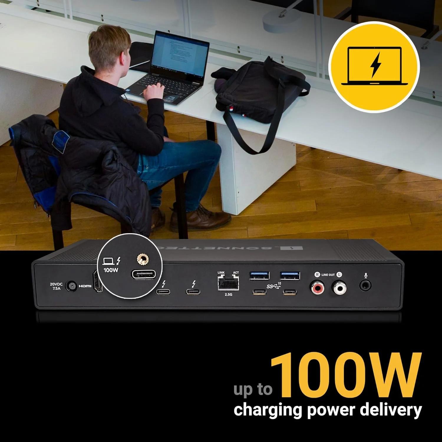 داک فوق العاده Sonnet Echo 20 Thunderbolt 4 - تصویر 3 داک فوق العاده Sonnet Echo 20 Thunderbolt 4 - تصویر 3