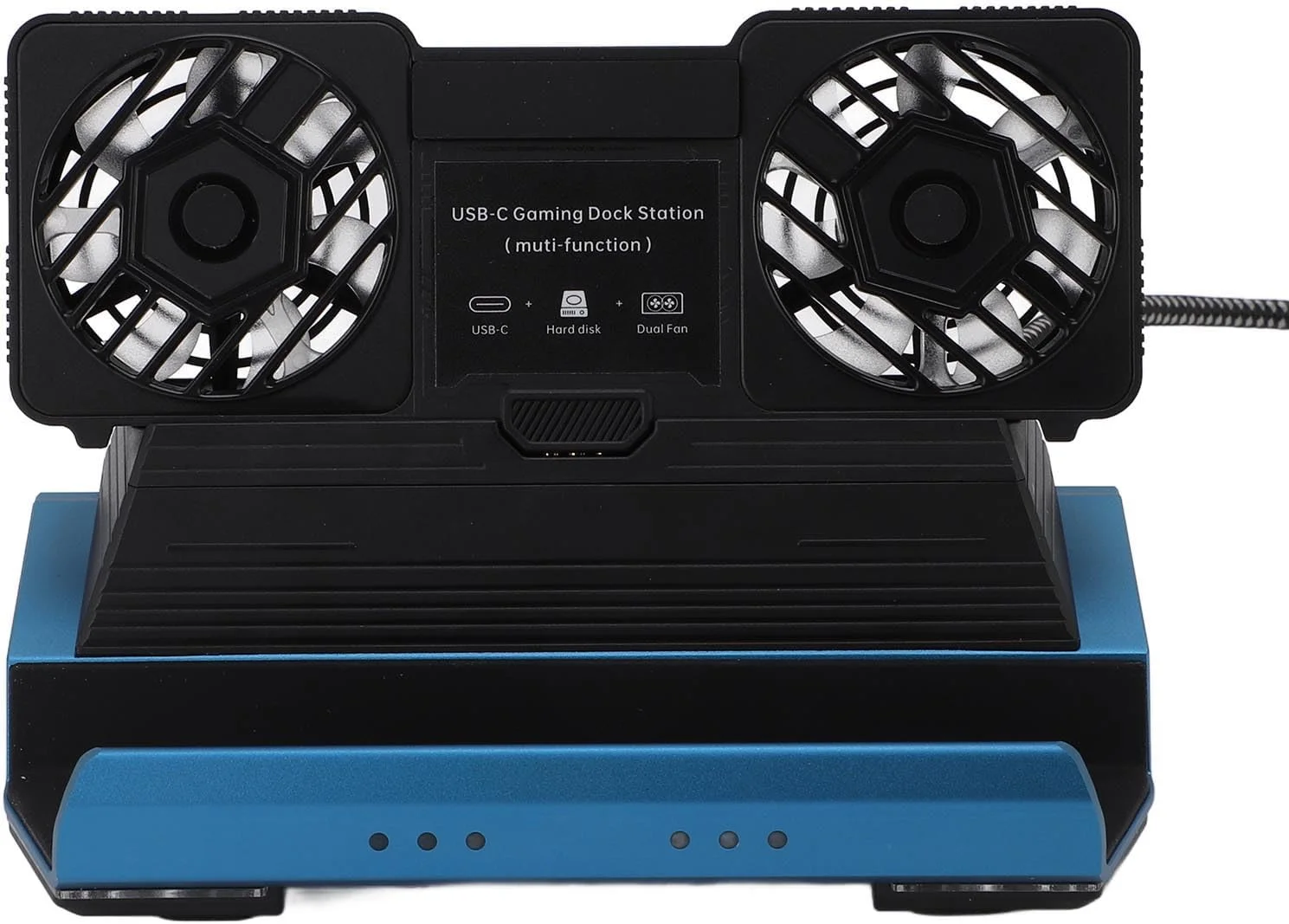 داک استیشن 10 در 1 با فن خنک کننده دوگانه برای Legion Go Claw با خروجی 4K 60Hz برای گیمرها، آلیاژ آلومینیوم
