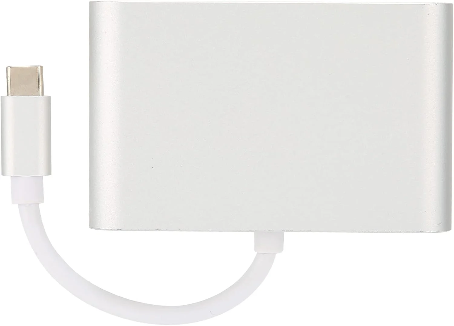 آداپتور هاب 3 در 1 Type C به VGA برای شارژ سریع و اتصال فلش مموری، آلیاژ آلومینیوم مناسب مسافرت های کاری