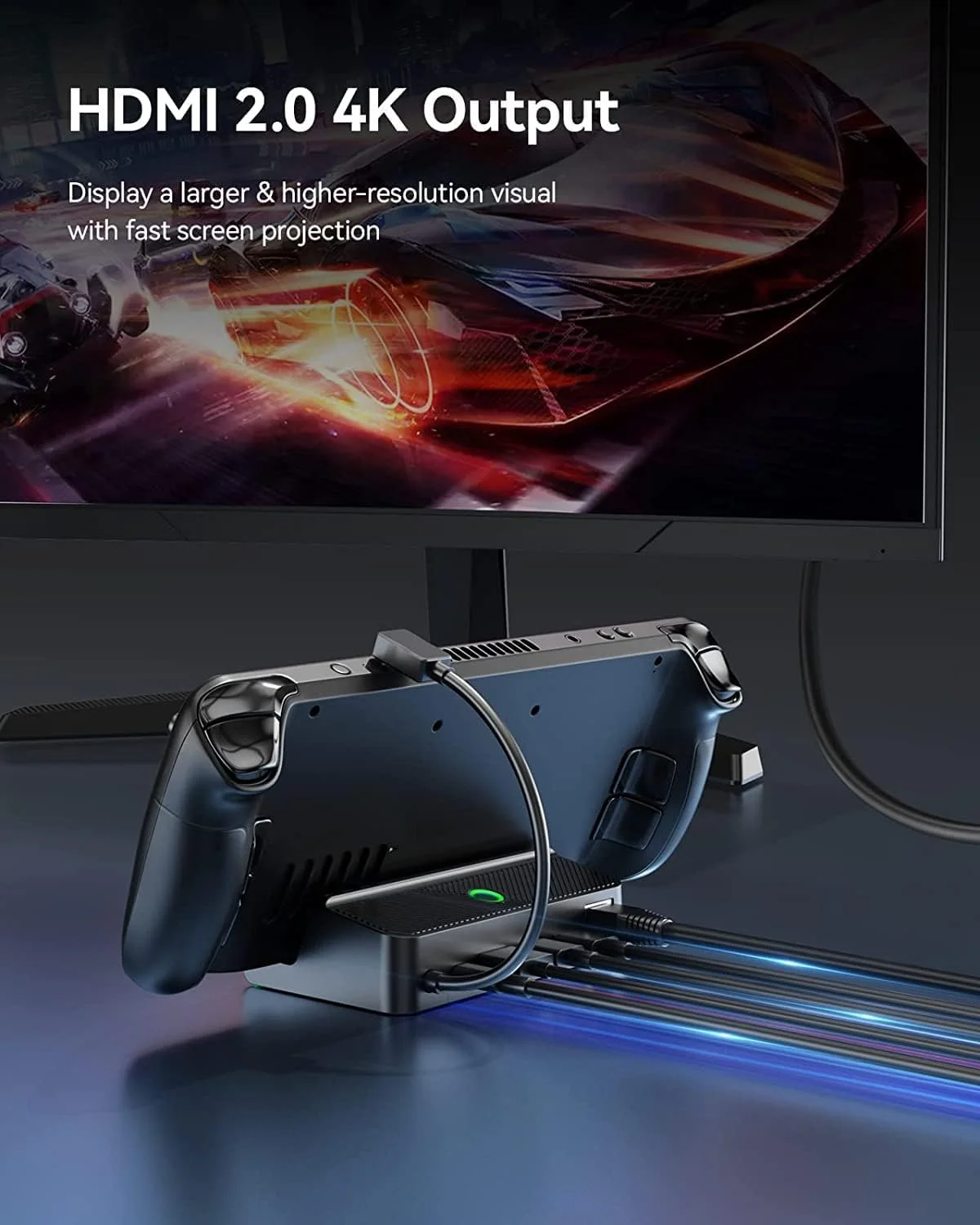 ایستگاه اتصال NALACAL Steam Deck با HDMI 4K 60Hz، 3 پورت USB 2.0، اترنت گیگابیتی 100W USB C، آداپتور چند پورت برای سوییچ، لوازم جانبی Steam Deck، تبلت، مانیتور ایستگاه اتصال NALACAL Steam Deck با HDMI 4K 60Hz، 3 پورت USB 2.0، اترنت گیگابیتی 100W USB C، آداپتور چند پورت برای سوییچ، لوازم جانبی Steam Deck، تبلت، مانیتور