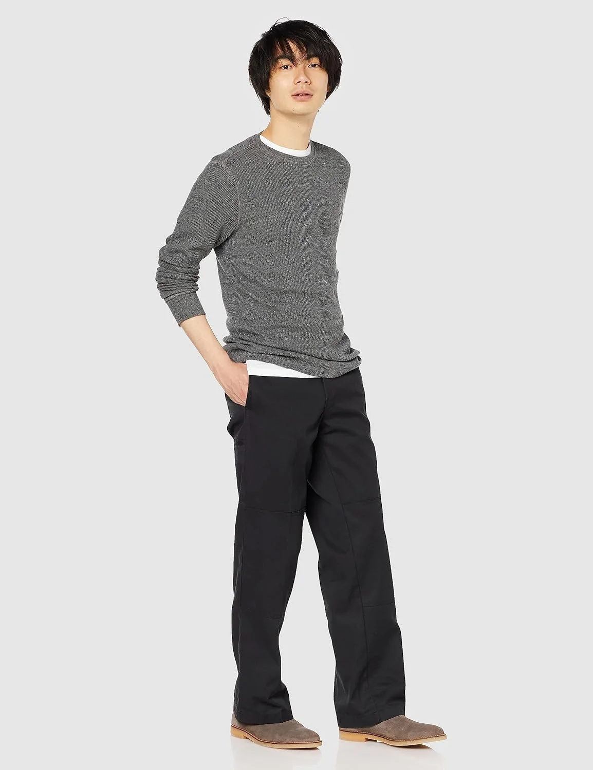 پیراهن آستین بلند وافل مردانه آمازون اسنشالز با برش معمولی