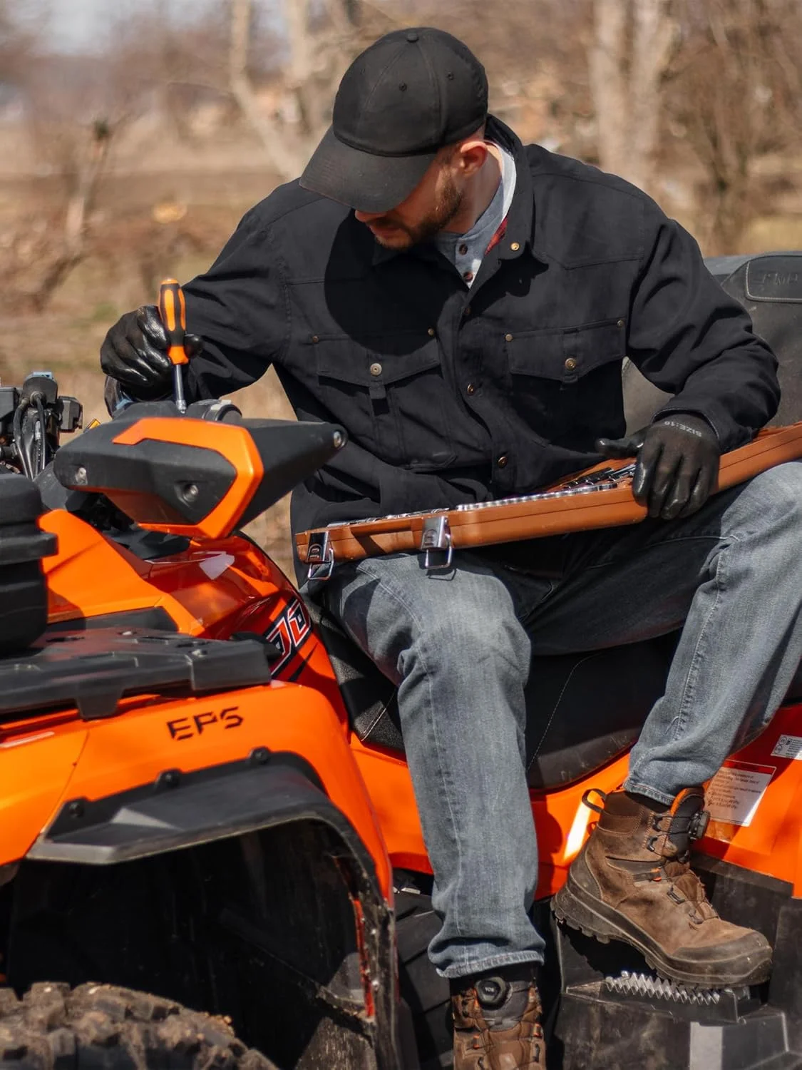 پیراهن-کت های مردانه آستین بلند دکمه دار چهارخانه سبک وزن وسترن