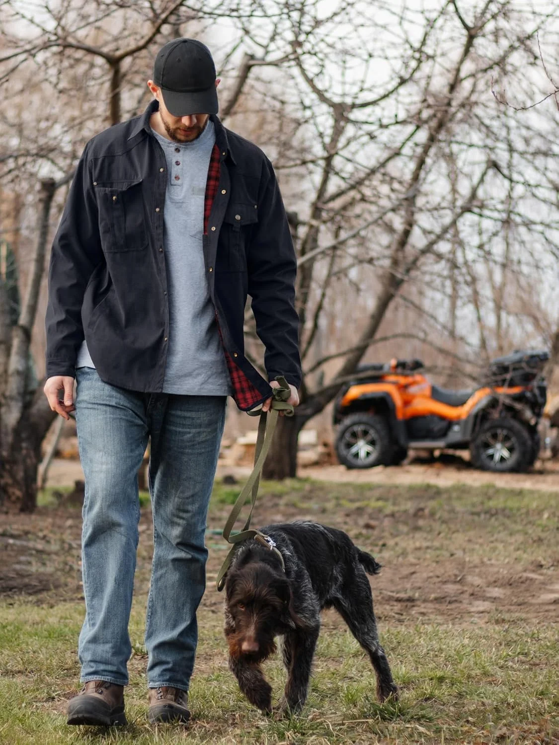 پیراهن-کت های مردانه آستین بلند دکمه دار چهارخانه سبک وزن وسترن