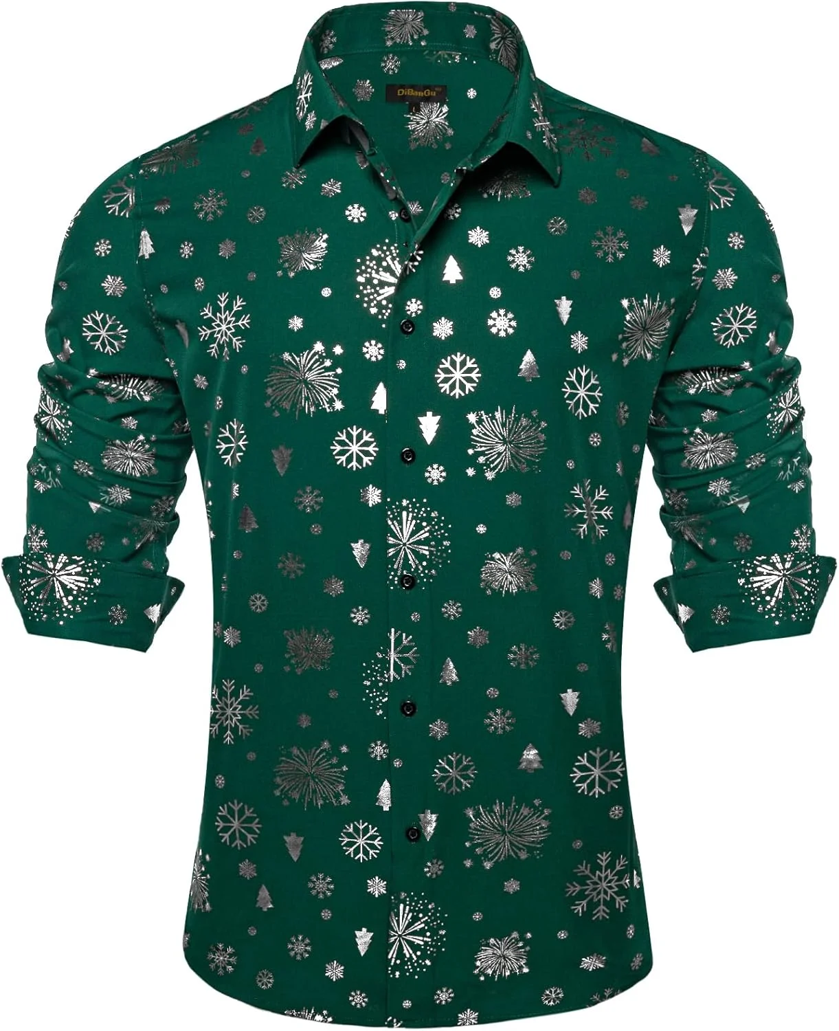 پیراهن مردانه DiBanGu، پیراهن مجلسی آستین بلند طرح گلدار با سنجاق سینه یقه پیراهن مردانه DiBanGu، پیراهن مجلسی آستین بلند طرح گلدار با سنجاق سینه یقه