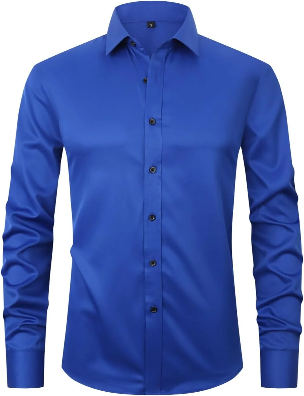 پیراهن آستین بلند مردانه - مدل دکمه دار، کشی و مقاوم در برابر چروک