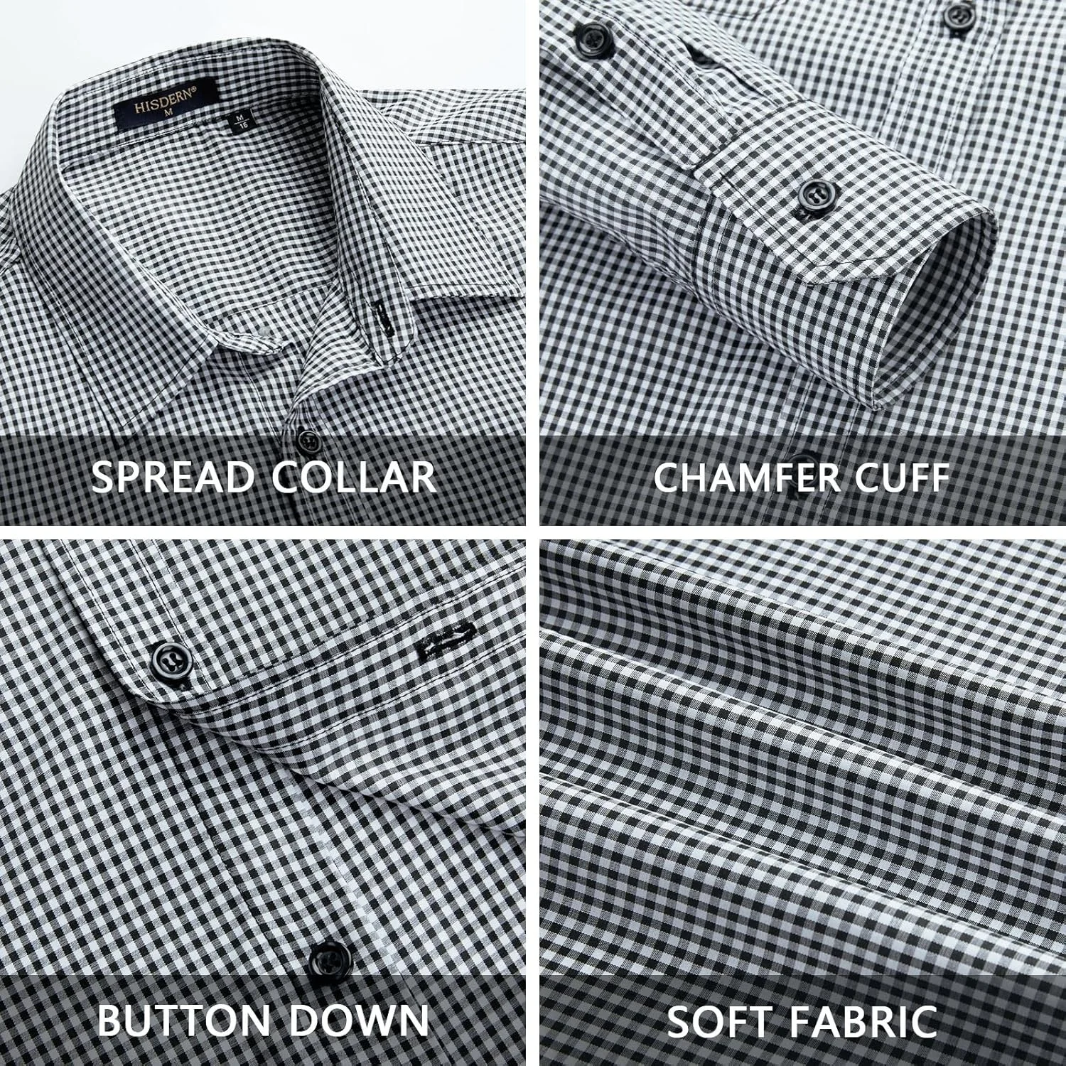 پیراهن مردانه آستین بلند طرح چهارخانه دکمه دار مناسب استایل کژوال و رسمی