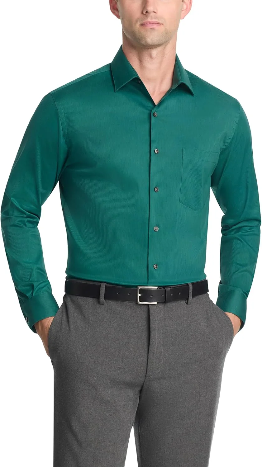 پیراهن مردانه ون هیزن، مدل راسته، کشی و مقاوم در برابر لکه پیراهن مردانه ون هیزن، مدل راسته، کشی و مقاوم در برابر لکه