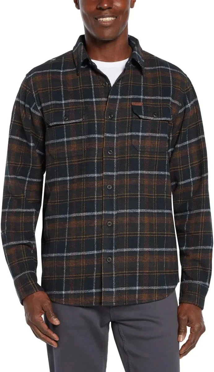 پیراهن فلانل مردانه یقه باز Orvis