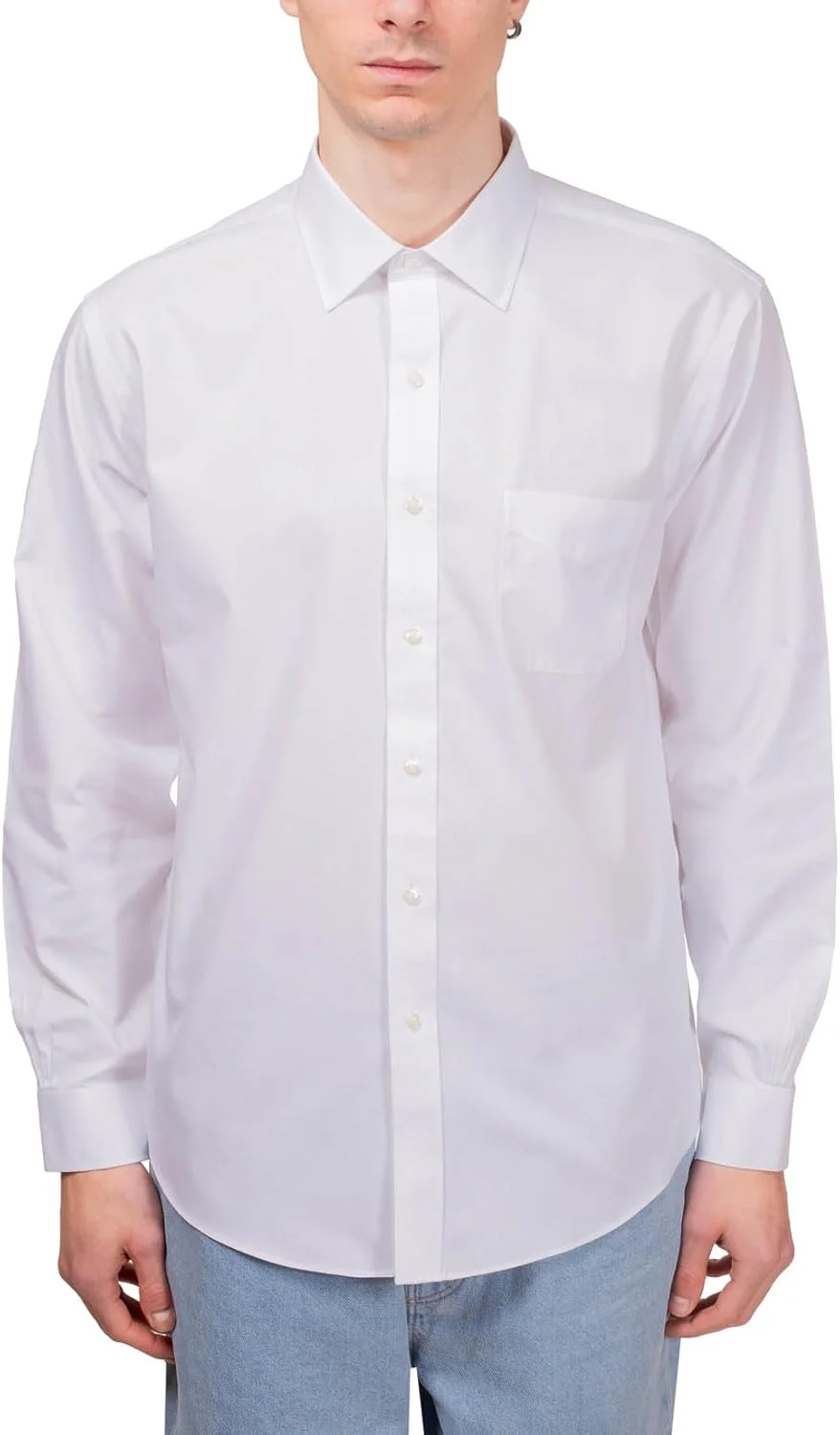 پیراهن مردانه بروکس برادرز مدل Ainsley با بافت ظریف و بدون نیاز به اتو، برش معمولی
