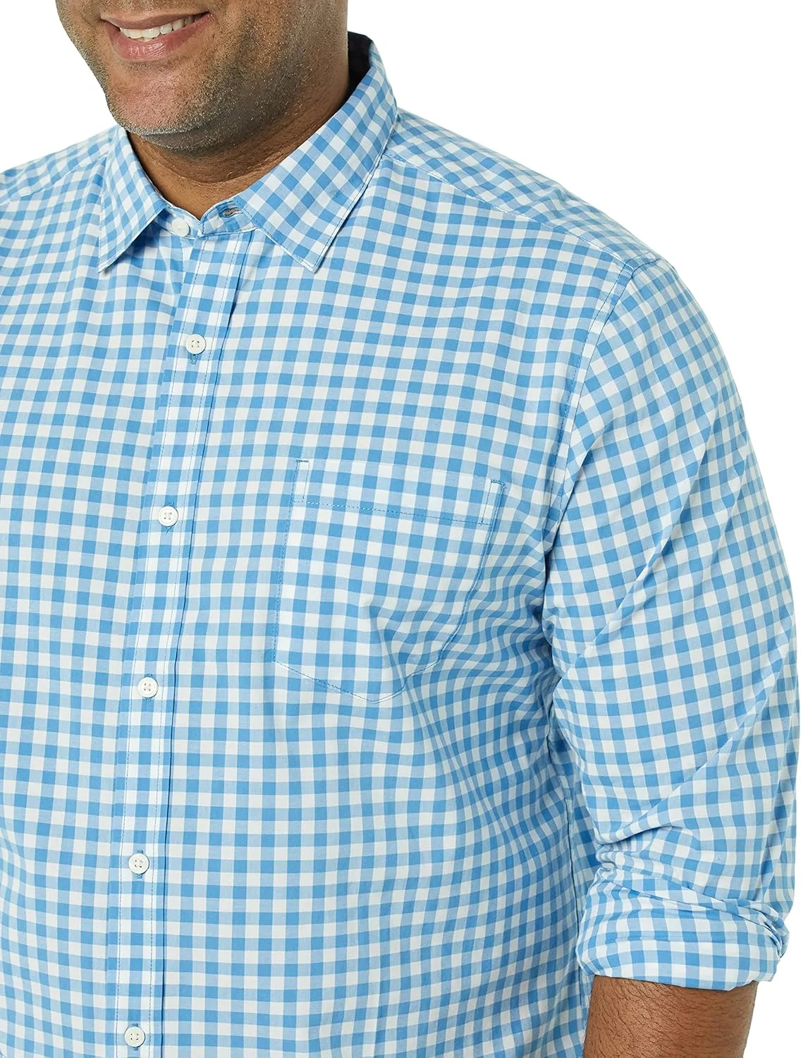 پیراهن آستین بلند مردانه آمازون اسنشالز، فیت معمولی و کشی