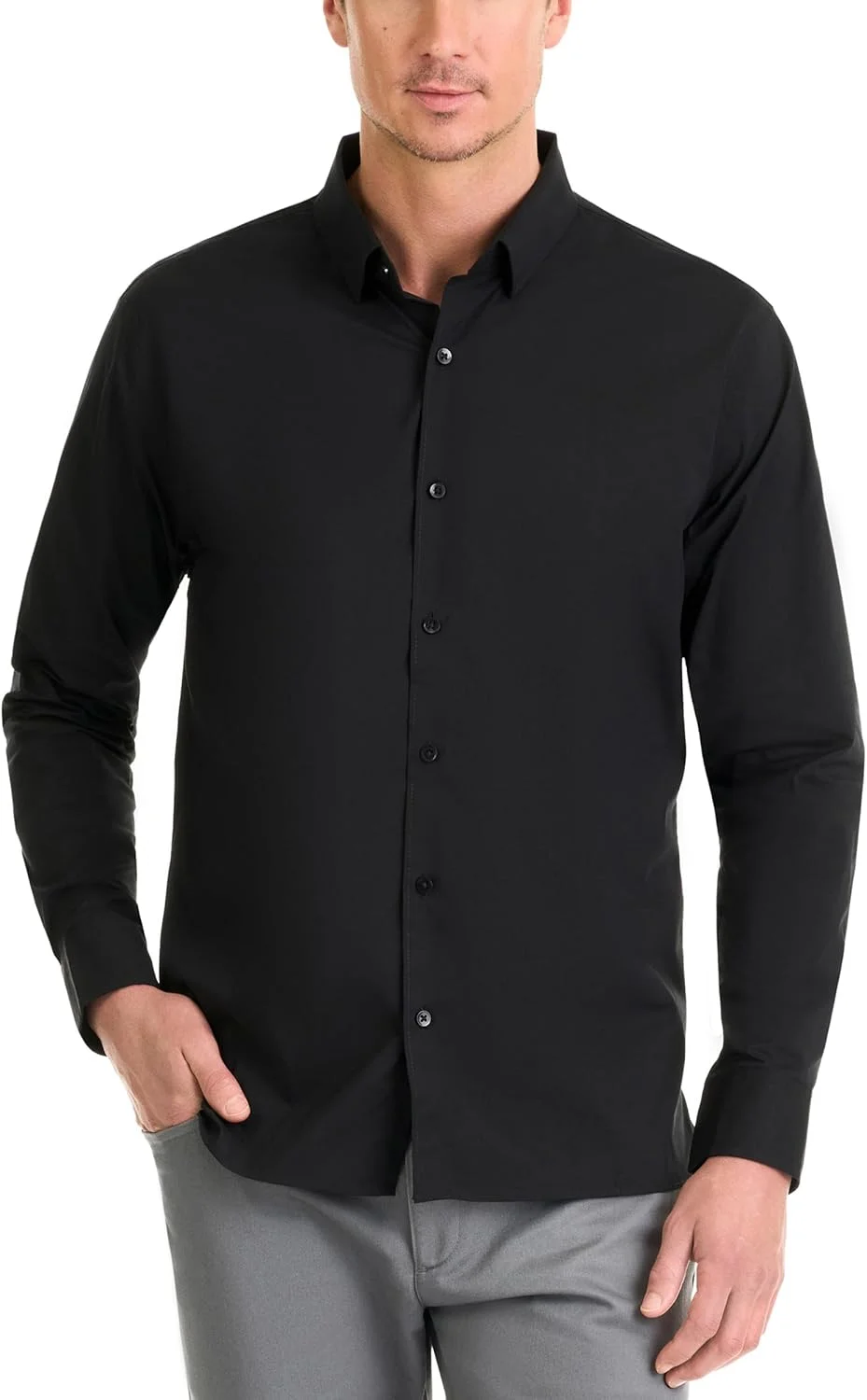 پیراهن مردانه آستین بلند کلاسیک ون هیزن با قابلیت کشسانی و ضد لک