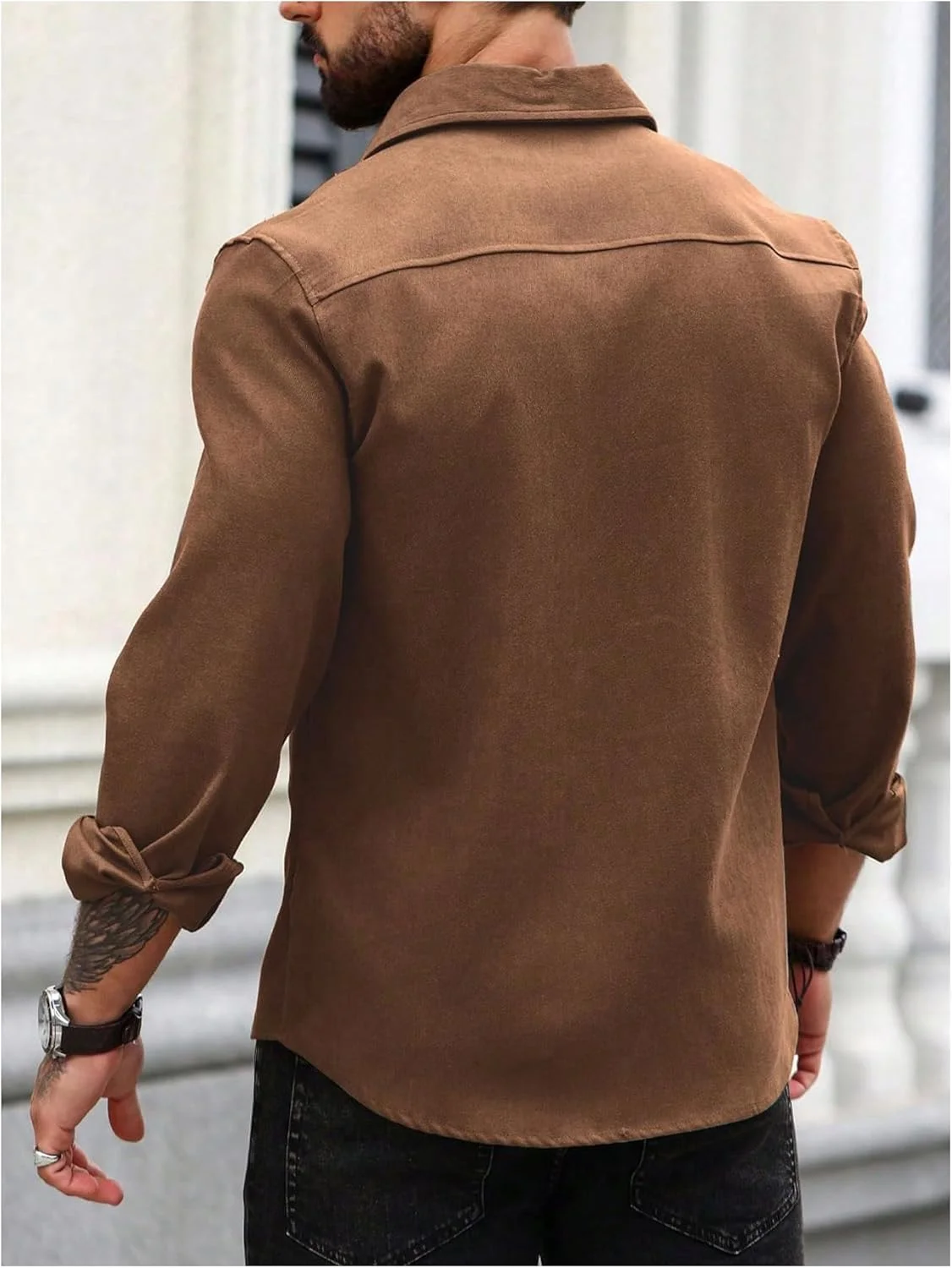 پیراهن مردانه آستین بلند کلاسیک ون هیزن با قابلیت کشسانی و ضد لک