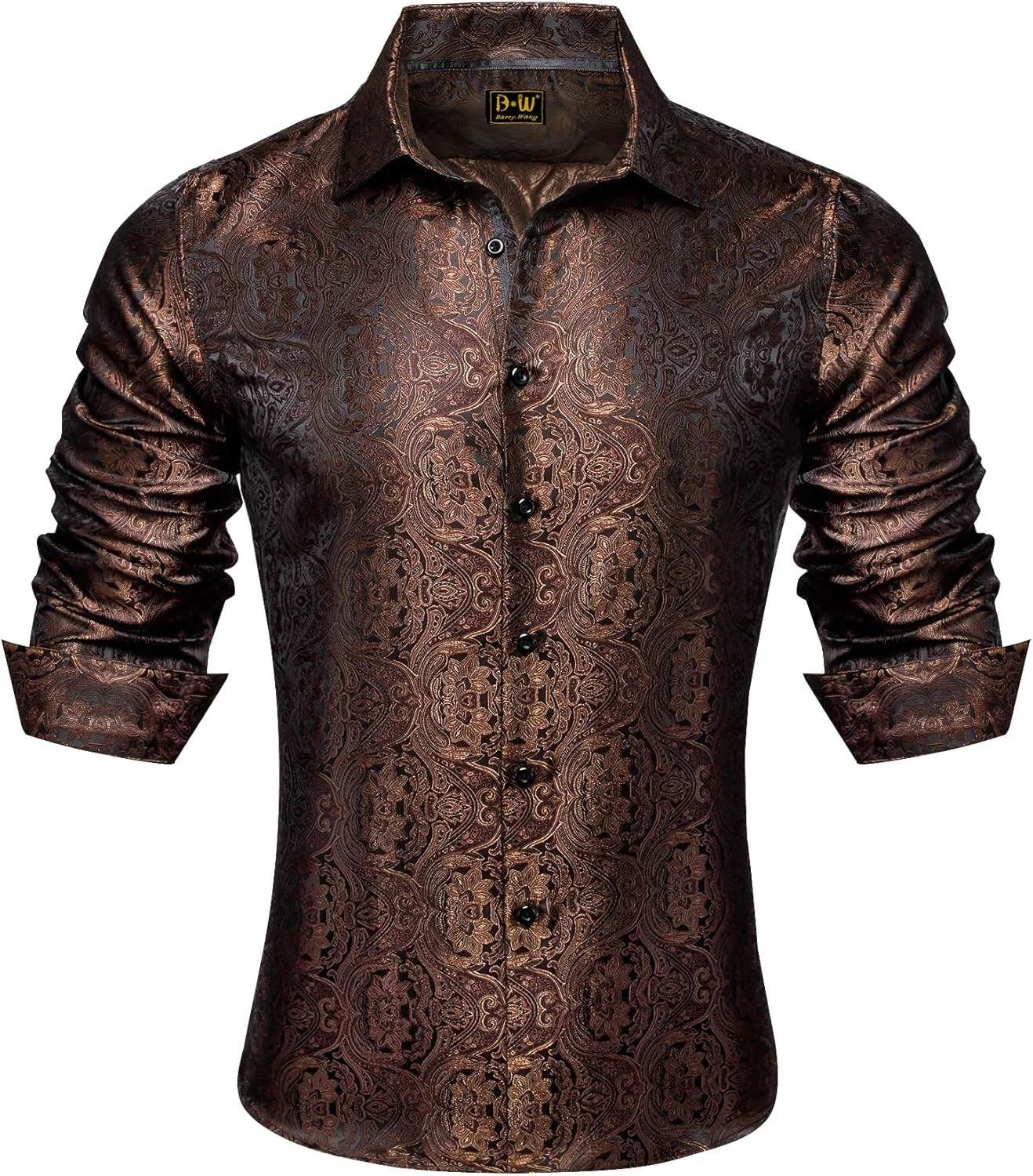 پیراهن مردانه باری.وانگ، طرح های غربی، آستین بلند، دکمه دار، مناسب مهمانی و استایل کژوال پیراهن مردانه باری.وانگ، طرح های غربی، آستین بلند، دکمه دار، مناسب مهمانی و استایل کژوال