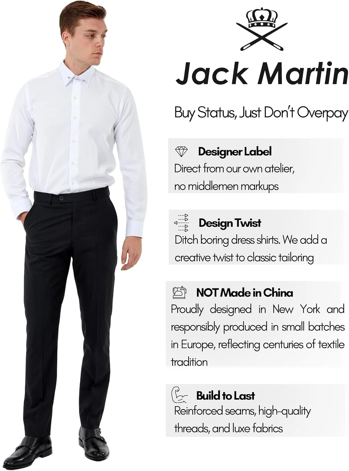 پیراهن های آستین بلند مردانه با یقه سنجاقی | پیراهن های دکمه دار شیک مردانه