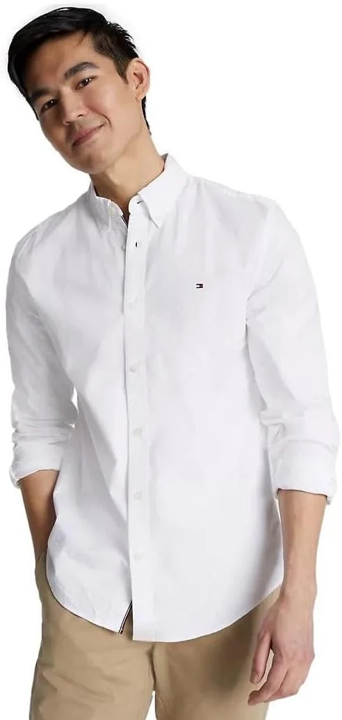 پیراهن آستین بلند مردانه تامی هیلفیگر، مجموعه 2025، برش معمولی پیراهن آستین بلند مردانه تامی هیلفیگر، مجموعه 2025، برش معمولی