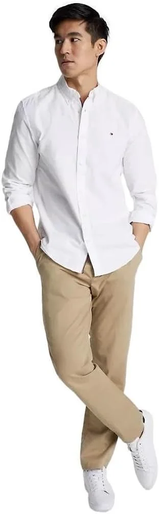 پیراهن آستین بلند مردانه تامی هیلفیگر، مجموعه 2025، برش معمولی پیراهن آستین بلند مردانه تامی هیلفیگر، مجموعه 2025، برش معمولی