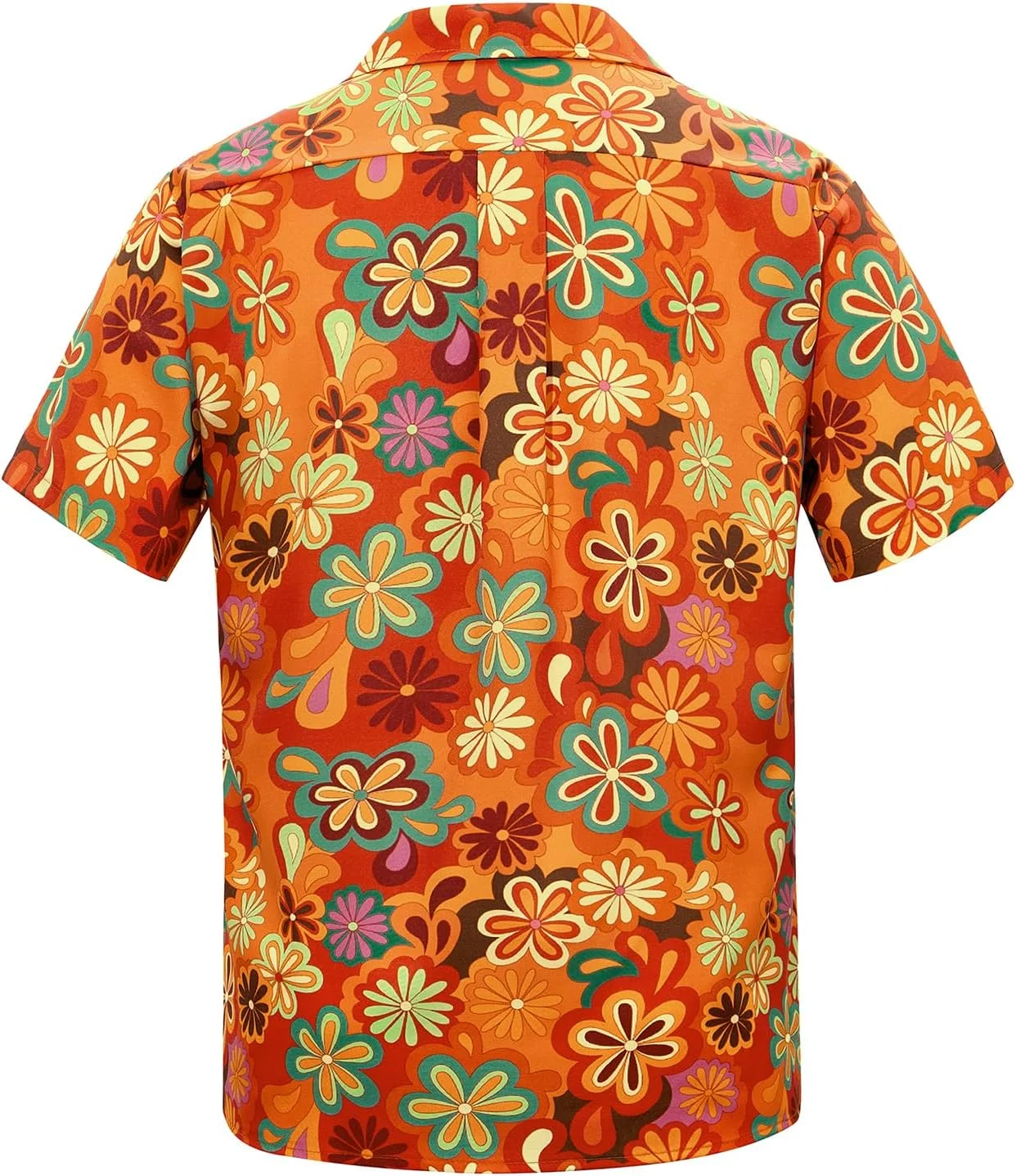 پیراهن مردانه هاوایی دکمه دار آستین کوتاه پیراهن ساحلی غیر رسمی لباس تابستانی پیراهن های طرح دار گرمسیری شیک
