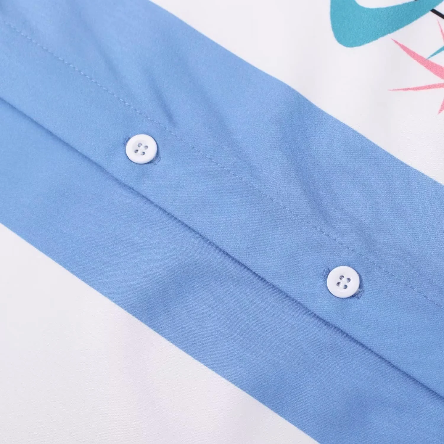 پیراهن آستین کوتاه مردانه دکمه دار طرح هاوایی، سبک قدیمی دهه 1950، مناسب بولینگ