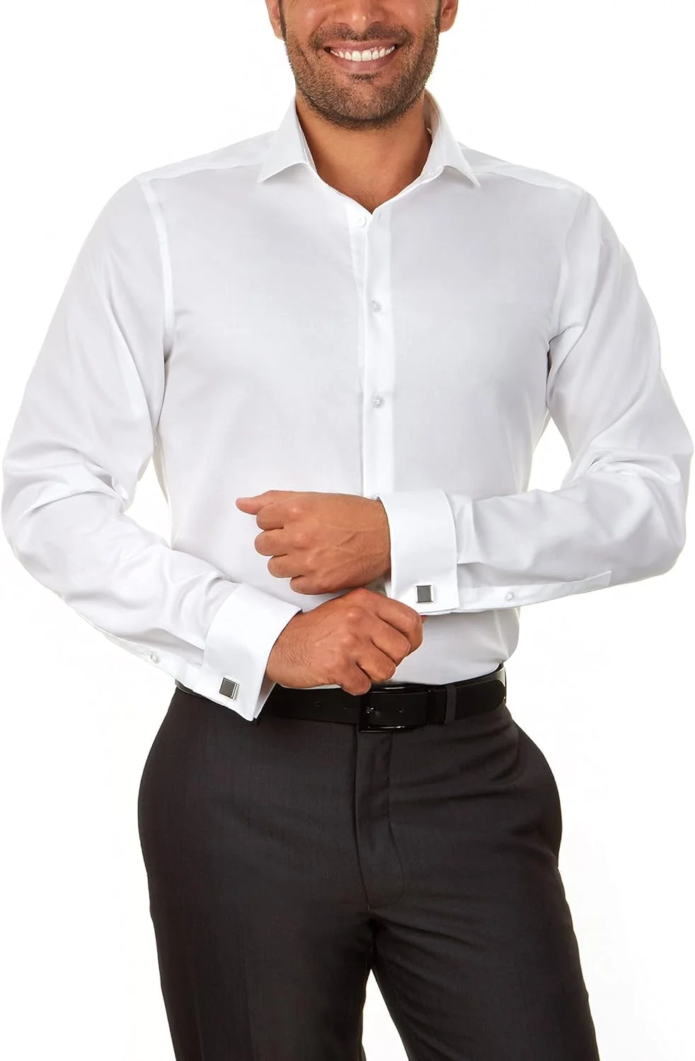 پیراهن مردانه کلوین کلاین، مدل Slim Fit، بدون نیاز به اتو، طرح جناغی، سرآستین فرانسوی
