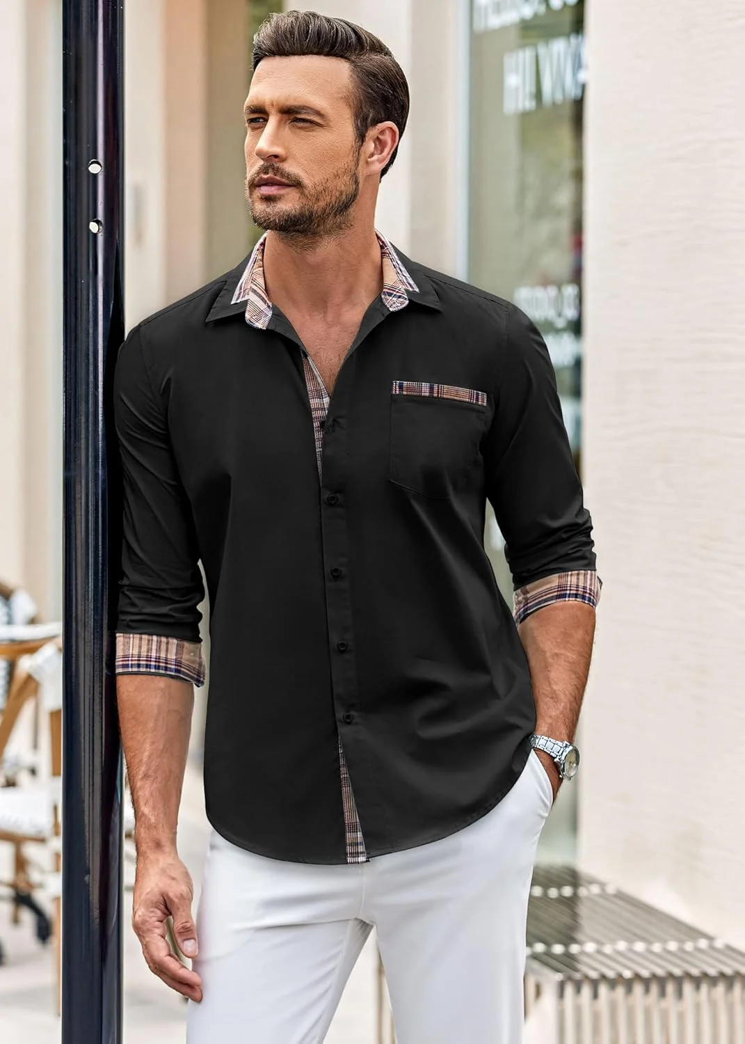 پیراهن مردانه غیر رسمی کوفندی