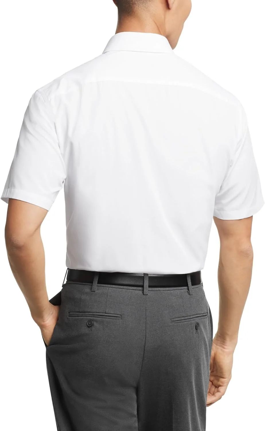 پیراهن مردانه آستین کوتاه ون هیزن، مدل پاپلین ساده و اندازه معمولی
