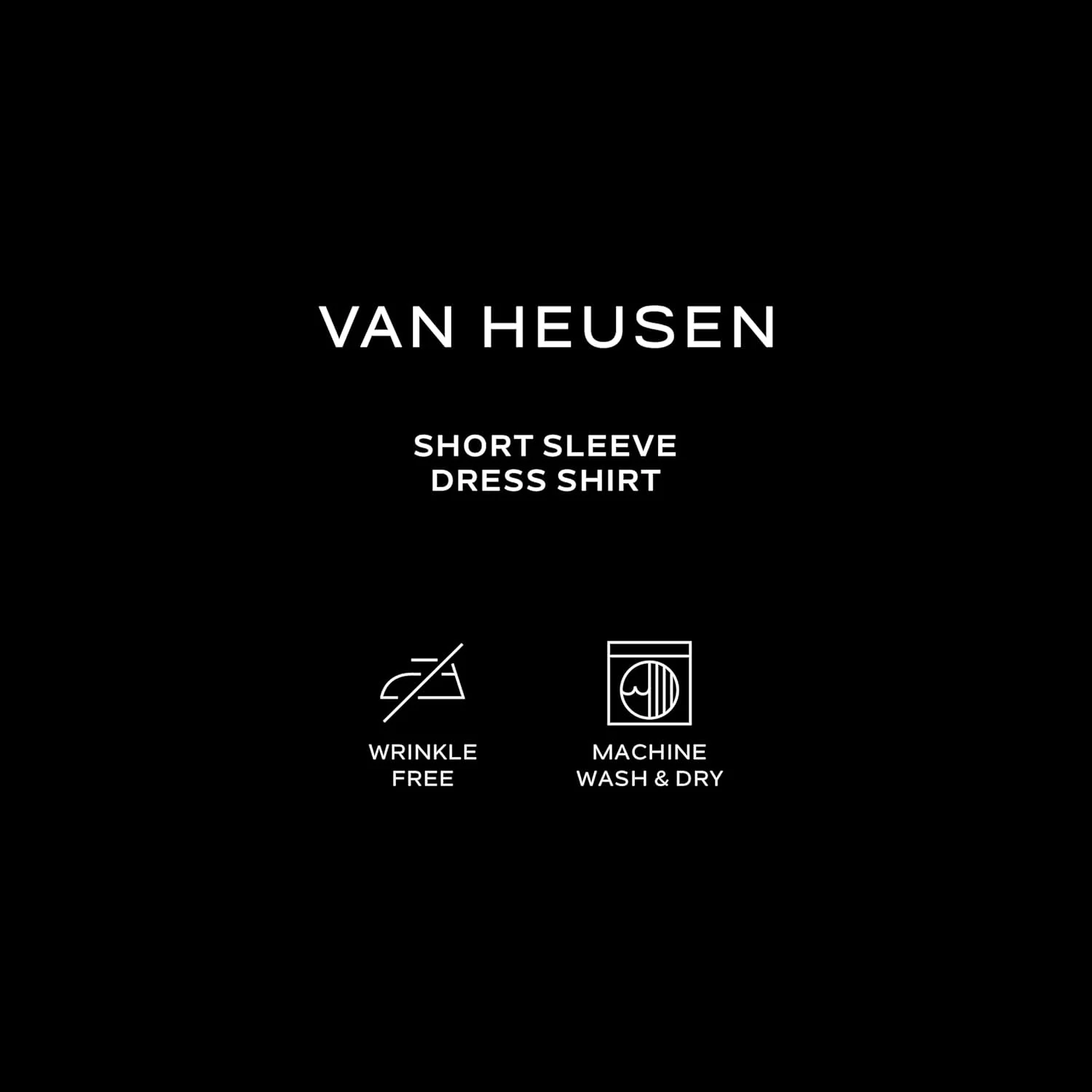 پیراهن مردانه آستین کوتاه ون هیزن، مدل پاپلین ساده و اندازه معمولی