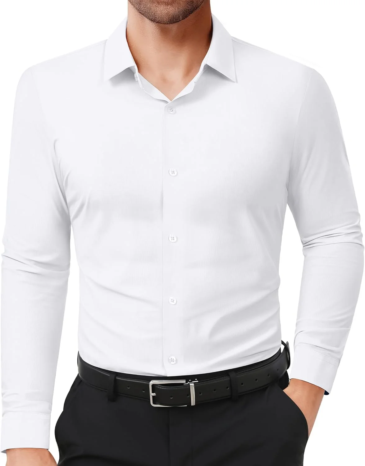 پیراهن های مردانه Lion Nardo با برش Slim Fit، آستین بلند، دکمه دار و مناسب استایل رسمی