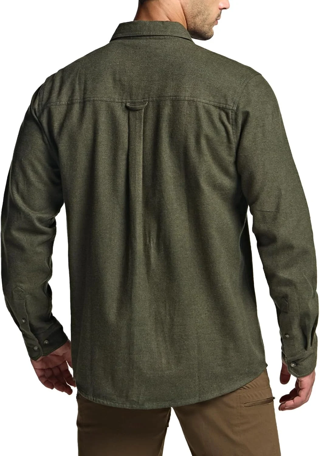 پیراهن مردانه چهارخانه دکمه دار CQR، 100% پنبه، آستین بلند، نرم و گرم، مناسب استفاده روزمره و فضای باز