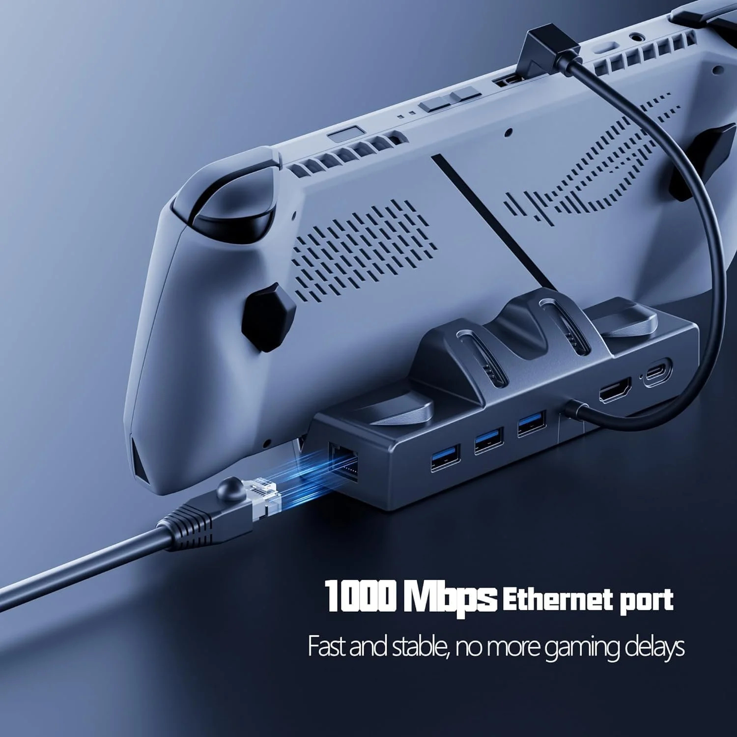 داک استیشن 6 در 1 برای ROG Ally/Steam Deck/Legion Go، با HDMI 2.0 4K@60Hz، گیگابیت اترنت، 3 پورت USB-A و USB-C 3.0 سازگار با ROG Ally/Steam Deck/Lenovo Legion Go داک استیشن 6 در 1 برای ROG Ally/Steam Deck/Legion Go، با HDMI 2.0 4K@60Hz، گیگابیت اترنت، 3 پورت USB-A و USB-C 3.0 سازگار با ROG Ally/Steam Deck/Lenovo Legion Go