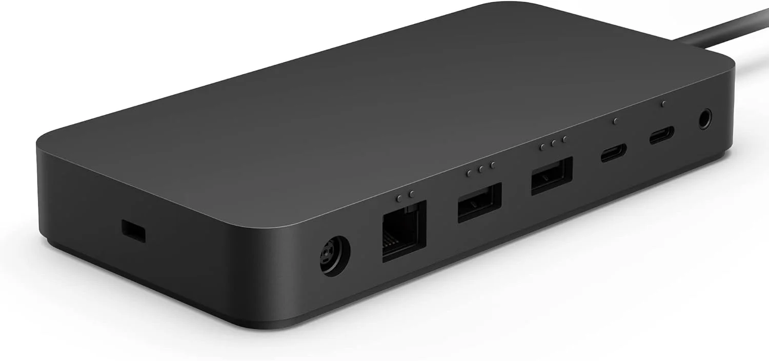داک Microsoft Surface Thunderbolt 4 | 4x USB-C | انتقال داده دوگانه 4K/60Hz | 8 اتصال | توان عبوری 96W | سازگار با محیط زیست و دسترس‌پذیری