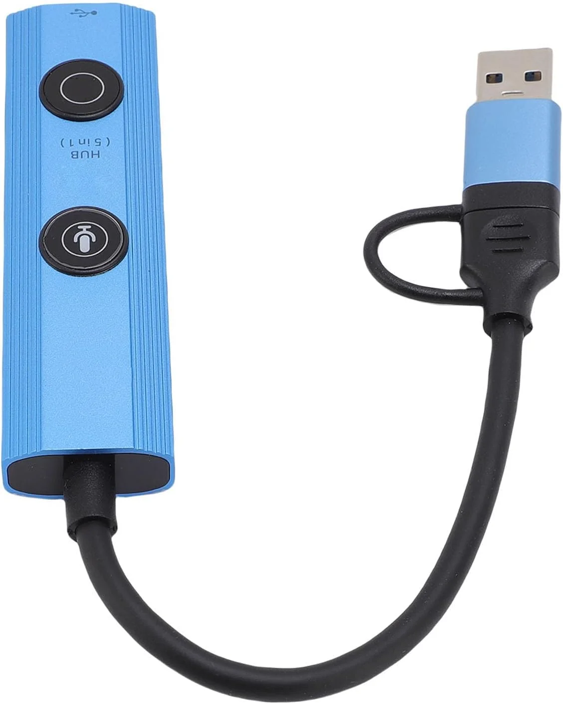ایستگاه اتصال لپ تاپ هوش مصنوعی با ابزار تبدیل فایل، هاب 5 در 1 با 3 پورت USB 3.0 برای خانه، کار از راه دور، تجارت و مسافرت