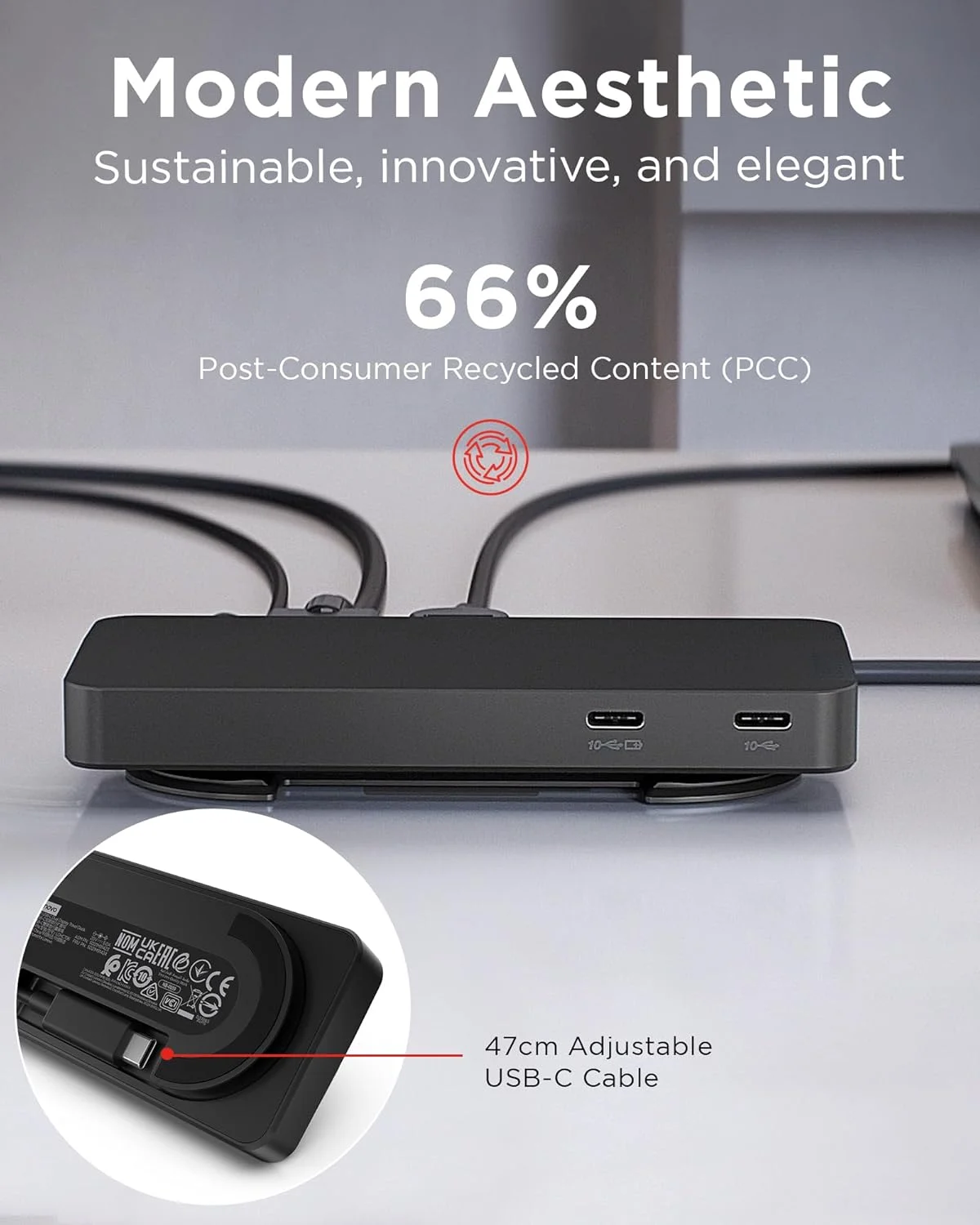 داک مسافرتی دوگانه نمایشگر USB-C لنوو، 7 پورت، پشتیبانی از نمایشگرهای دوگانه 4K از طریق پورت های HDMI و DP، توان عبوری PD تا 100 وات، کابل USB-C یکپارچه، مشکی داک مسافرتی دوگانه نمایشگر USB-C لنوو، 7 پورت، پشتیبانی از نمایشگرهای دوگانه 4K از طریق پورت های HDMI و DP، توان عبوری PD تا 100 وات، کابل USB-C یکپارچه، مشکی