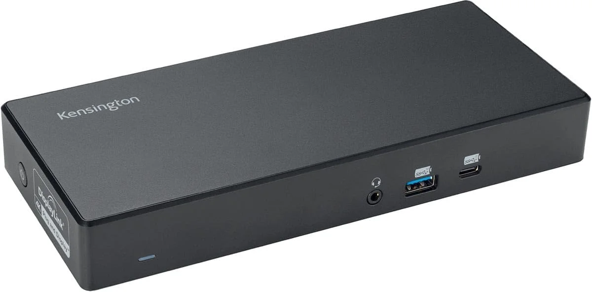 داک استیشن دوگانه USB-C 4K Kensington SD4781P، توان تا 100 وات، 6 پورت و 2 پورت HDMI 2.0 اضافی، ساخته شده از 50% مواد بازیافتی، سازگار با Windows، macOS و ChromeOS (K33603EU)