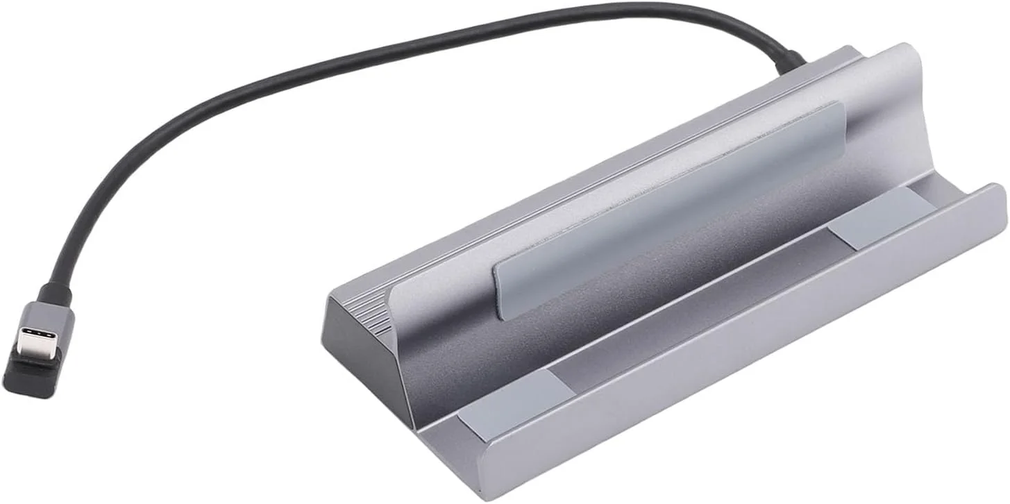 هاب USB C جیاوو 6 در 1 ایستگاه شارژ سریع داکینگ 100 وات برای حرفه ای های آنلاین بازی، جنس فلزی