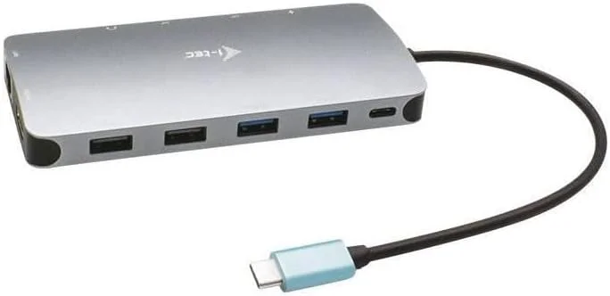 آی-تک ایستگاه اتصال فلزی نانو USB-C 3x Full HD - 2x DisplayPort 1x HDMI 1x GLAN 1x USB-C 2x USB 3.1 2x USB 2.0 1x Audio با Power Delivery 100W