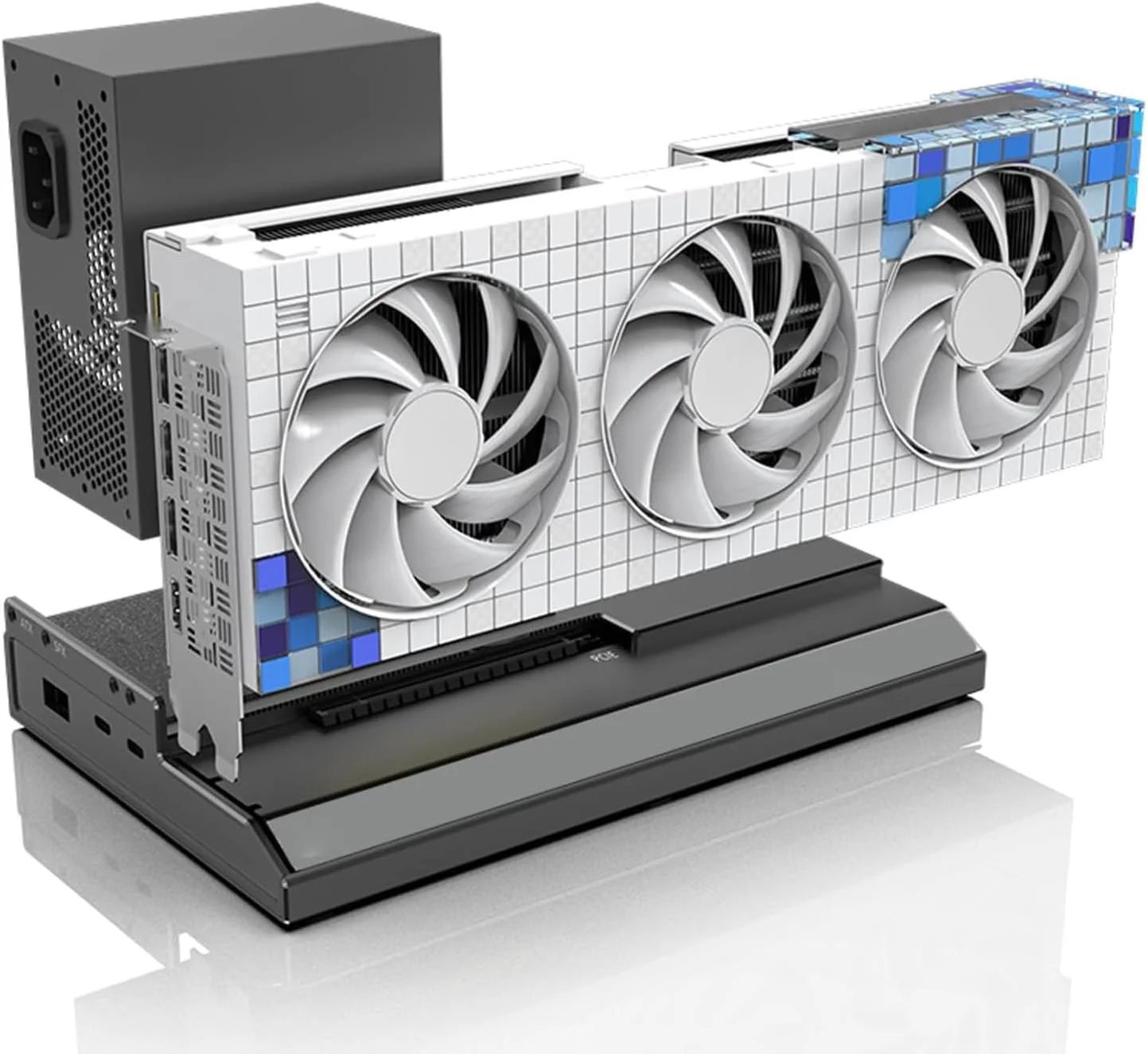 محفظه کوچک کارت گرافیک Dpofirs، ایستگاه داک کارت گرافیک اکسترنال USB4 40Gbps، سازگار با PCIe، با رابط TB RJ45 M.2 NVMe، برای استفاده در لپ تاپ و کنسول های بازی