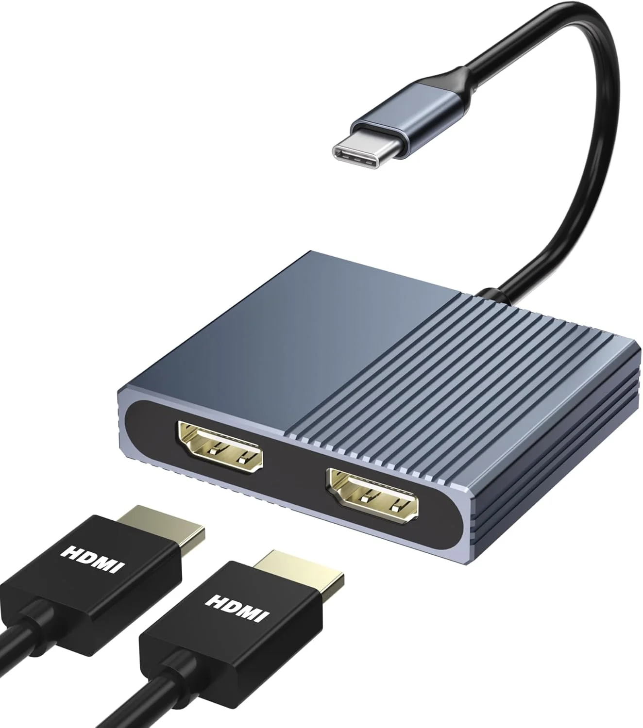 داک استیشن دو مانیتوره، داک استیشن USB C، اسپلیتر HDMI با نمایشگر توسعه یافته، آداپتور 4K HDMI دوگانه برای 2 مانیتور، اسپلیتر HDMI برای نمایشگر توسعه یافته دو مانیتوره، آداپتور دو مانیتوره