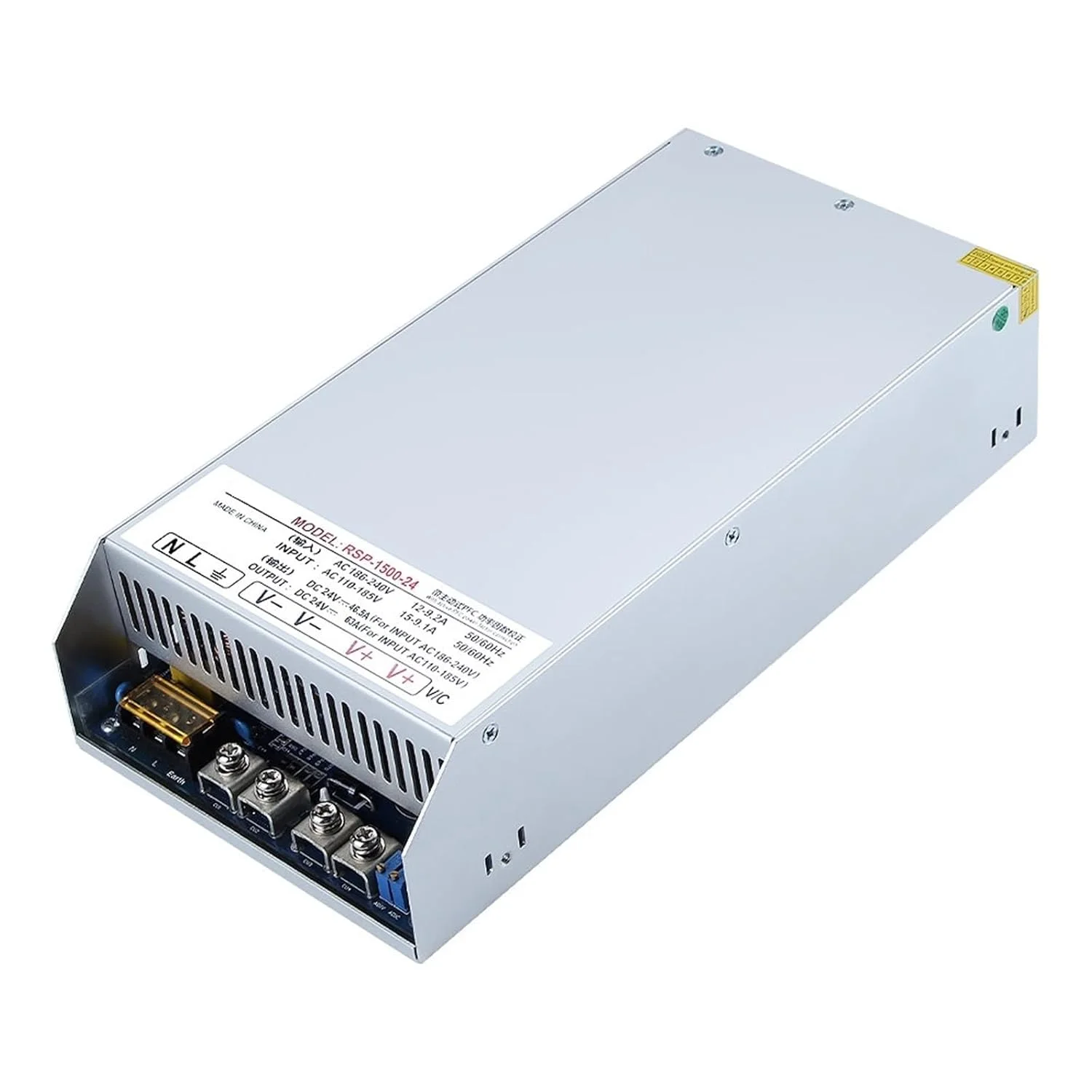منبع تغذیه روتر سازمانی RSP-1500-24، 1500 وات، 24 ولت، 62.5 آمپر، 1 عدد