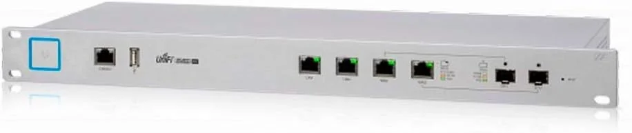 روتر سازمانی UniFi Security Gateway Pro 4 مدل USG-PRO-4 با اترنت گیگابیتی و 2 پورت ترکیبی SFP/RJ-45