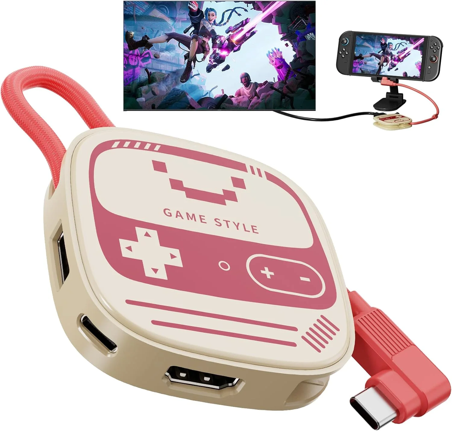 داک استیشن برای سوییچ 2، داک قابل حمل 3 در 1 با HDMI 4K@60Hz، USB 3.0 و PD 100W، پشتیبانی از حالت TV/Desktop، خروجی HD برای کنسول بازی، سازگار با سوییچ 2، لپتاپها، تبلتها و تلفنهای هوشمند داک استیشن برای سوییچ 2، داک قابل حمل 3 در 1 با HDMI 4K@60Hz، USB 3.0 و PD 100W، پشتیبانی از حالت TV/Desktop، خروجی HD برای کنسول بازی، سازگار با سوییچ 2، لپتاپها، تبلتها و تلفنهای هوشمند