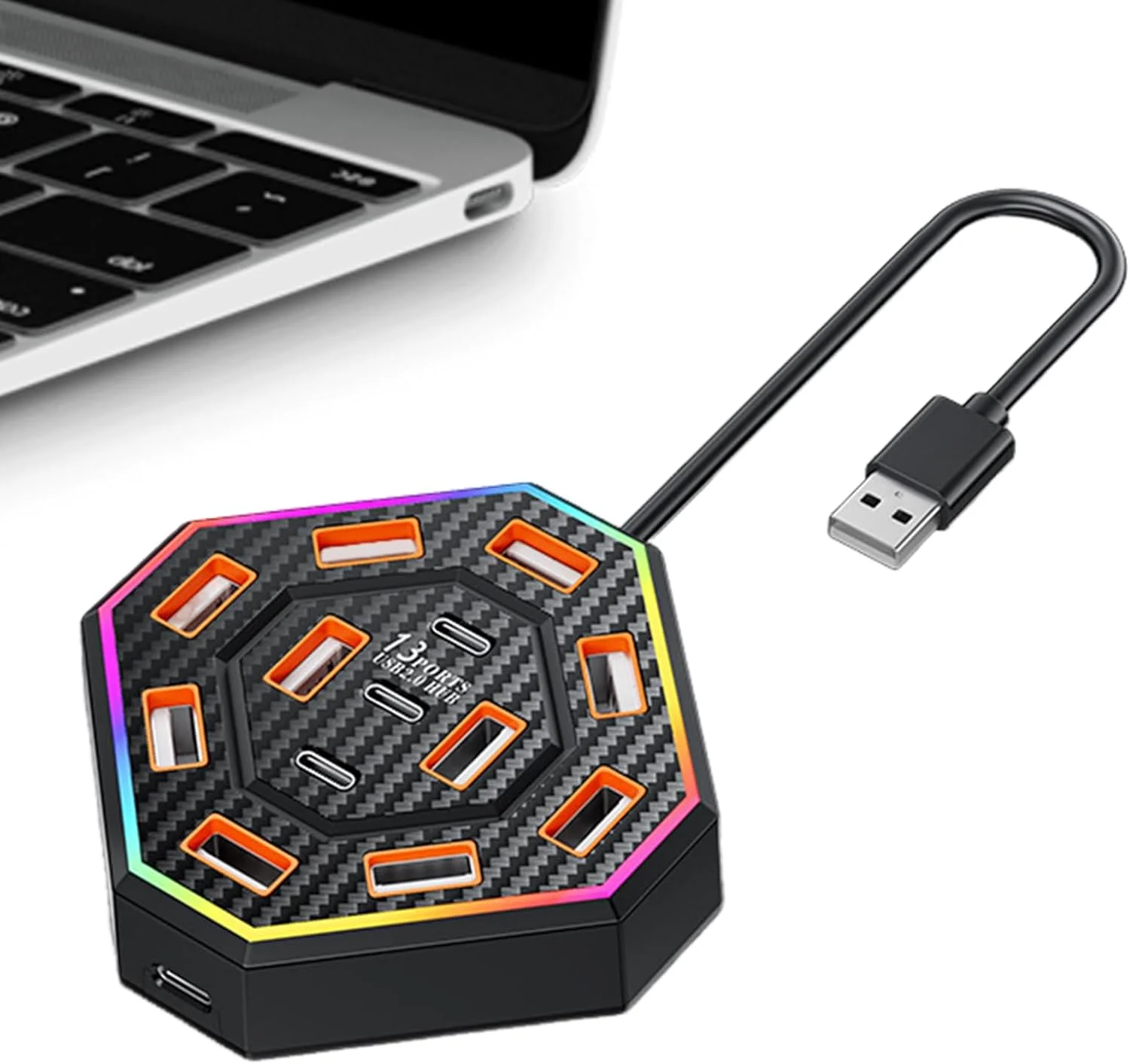 داک استیشن، هاب USB داک استیشن 13 پورت - تجهیزات حفاظت از اضافه بار الکتریکی برای خانه، کتابخانه، آپارتمان، خوابگاه، مدرسه و دانشگاه داک استیشن، هاب USB داک استیشن 13 پورت - تجهیزات حفاظت از اضافه بار الکتریکی برای خانه، کتابخانه، آپارتمان، خوابگاه، مدرسه و دانشگاه