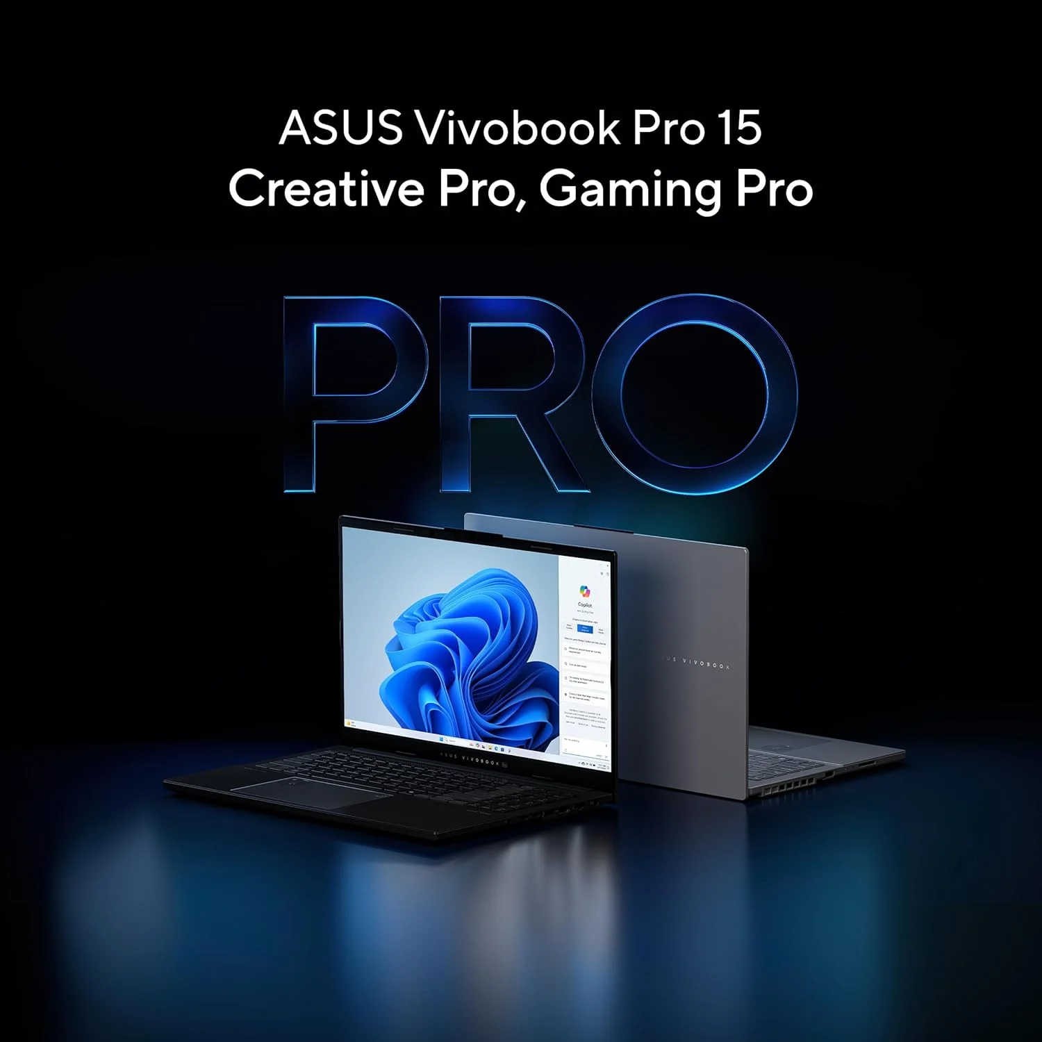 لپ تاپ ASUS Vivobook Pro 15 OLED، پردازنده Intel Core Ultra 9 285H، کارت گرافیک NVIDIA RTX 4050 6GB، رم 24GB، حافظه SSD 1TB، نمایشگر 15.6 اینچی 3K OLED، ویندوز 11، خاکستری ارل [N6506CU-MA034W]