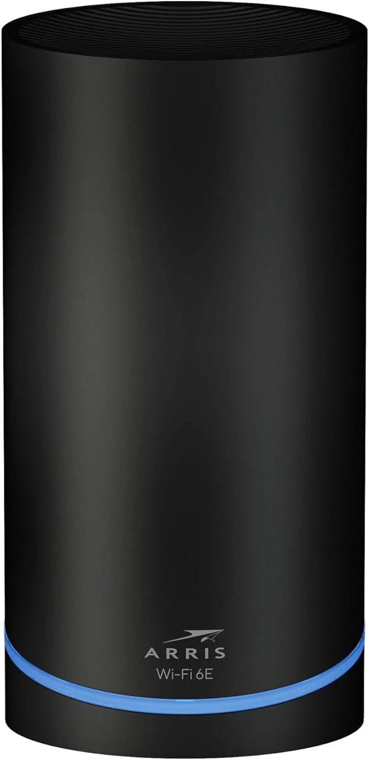 سیستم وای‌فای مش سه بانده ARRIS Surfboard mAX 6E W161 | سرعت وای‌فای AXE6600 تا 6.6 گیگابیت بر ثانیه | باند 6 گیگاهرتز | پوشش تا 5,500 فوت مربع | بک‌هال 4.8 گیگابیت بر ثانیه | 2 روتر | پورت اترنت 2.5 گیگابیت بر ثانیه