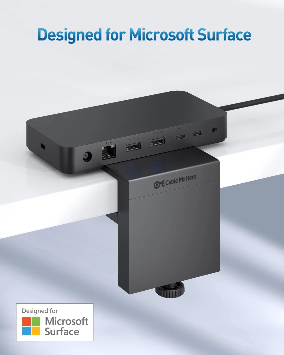 نگهدارنده رومیزی کابل مترز [طراحی شده برای سرفیس] برای داک Microsoft Surface Thunderbolt 4