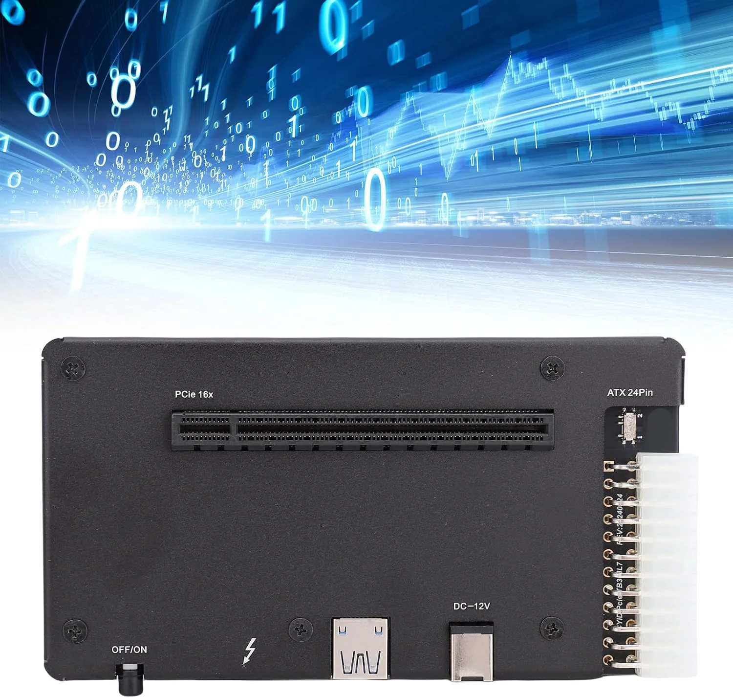 محفظه کارت گرافیک اکسترنال Bewinner مناسب برای Thunderbolt 4 و USB4.0، داک کارت گرافیک اکسترنال با اسلات PCIE 16X، کابل 1 متری، محفظه EGPU برای لپ تاپ و بازی های دستی