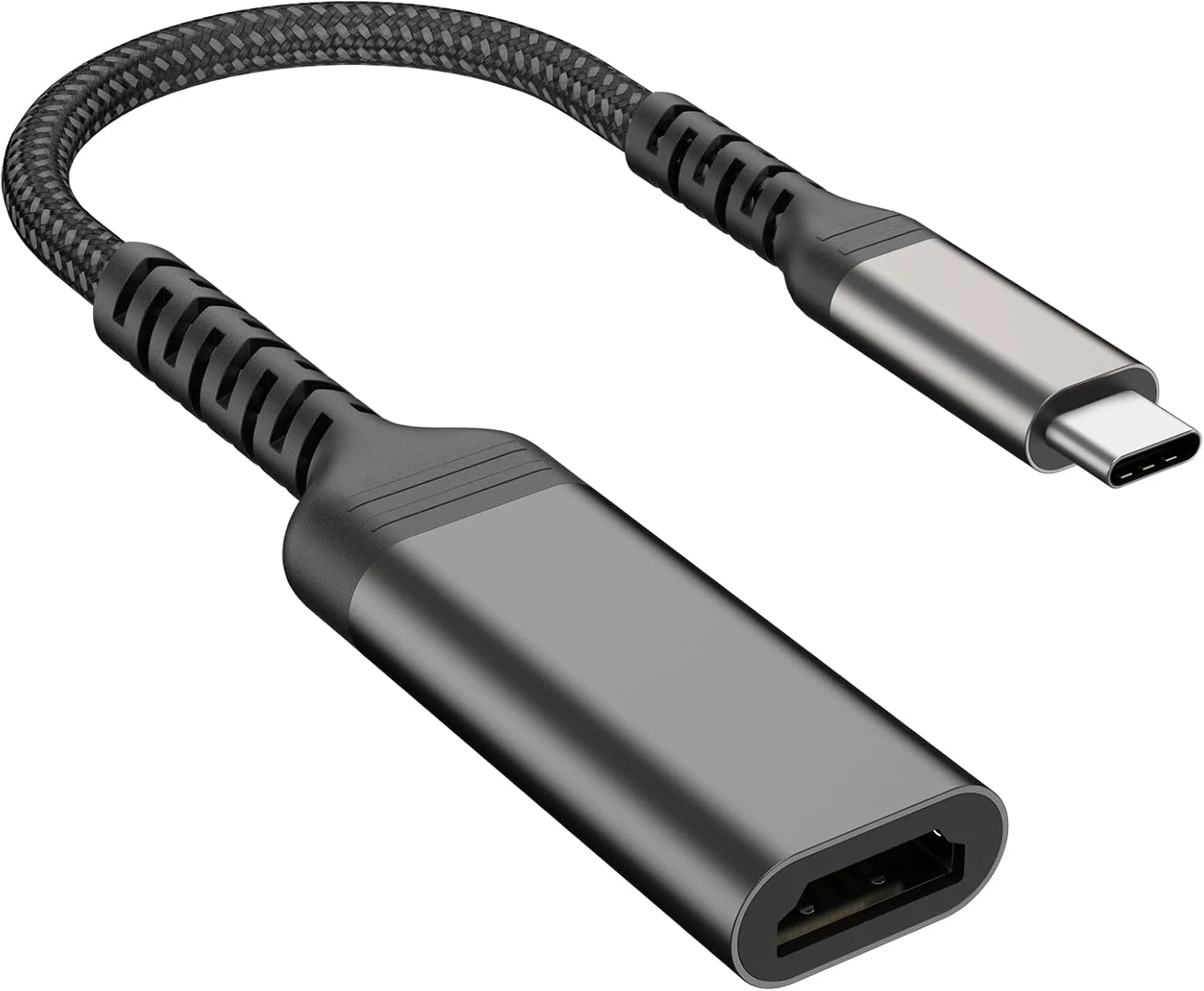 آداپتور USB-C به HDMI، ایستگاه اتصال لپ‌تاپ HDMI به USB-C برای مک‌بوک پرو، کابل USB Type-C به HDMI برای آیپد ایر، دانگل USB-C به HDMI برای کروم‌بوک XPS TV و غیره (30 هرتز)