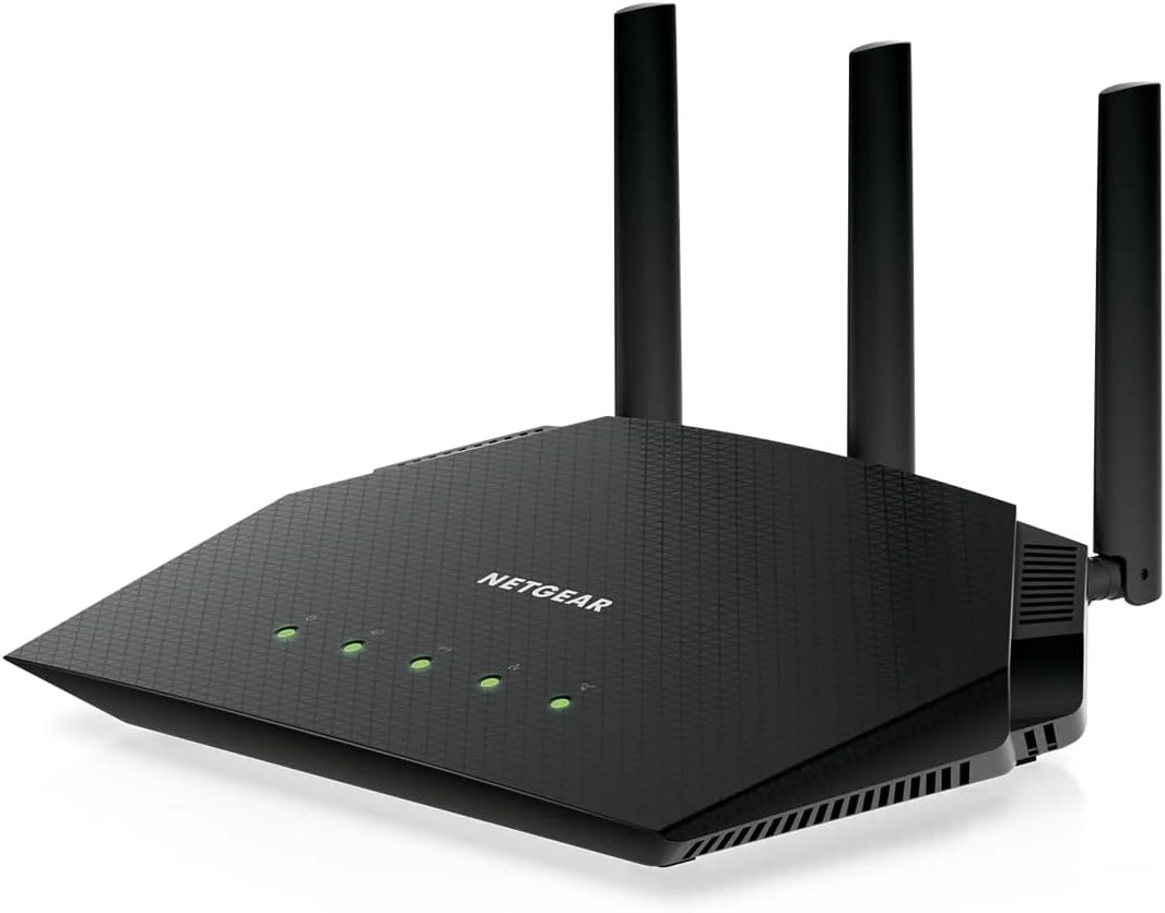 روتر وای فای 6 NETGEAR Nighthawk (RAX36) - فقط روتر، سرعت بی سیم 3 گیگابیت بر ثانیه AX3000 - اینترنت گیگابیتی دو بانده - پوشش 185 متر مربع، 25 دستگاه - VPN داخلی، USB 3.0، گیمینگ