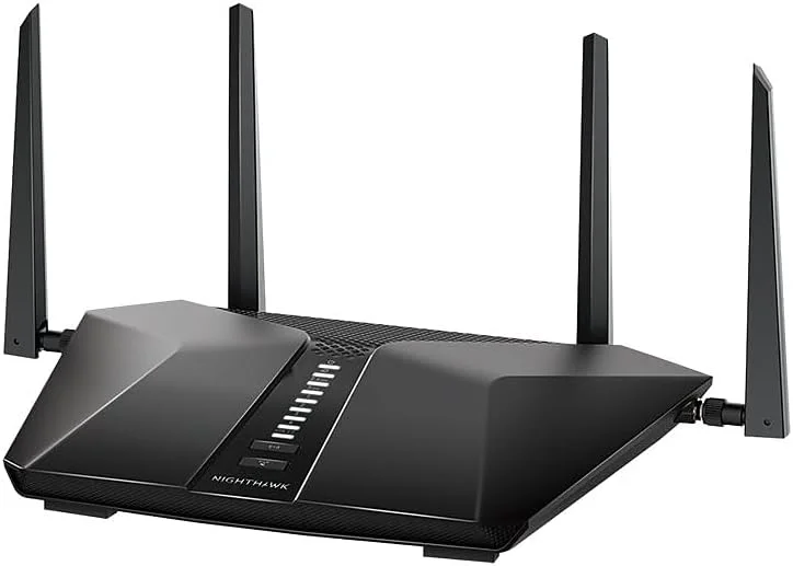 روتر وای فای 6 NETGEAR Nighthawk (RAX50)، روتر گیگابیتی 6 جریانی، سرعت بی سیم دو بانده AX5400 (تا 5.4 گیگابیت در ثانیه)، پوشش تا 232 متر مربع و 25 دستگاه روتر وای فای 6 NETGEAR Nighthawk (RAX50)، روتر گیگابیتی 6 جریانی، سرعت بی سیم دو بانده AX5400 (تا 5.4 گیگابیت در ثانیه)، پوشش تا 232 متر مربع و 25 دستگاه