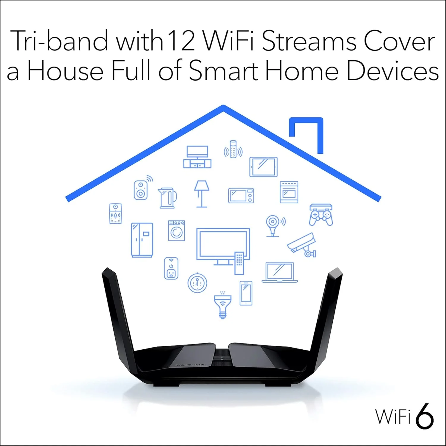 روتر NETGEAR Nighthawk WiFi 6 (RAX200) روتر گیگابیتی 12-جریانی AX11000 سرعت بی سیم سه بانده (تا 10.8 گیگابیت در ثانیه) پوشش تا 2500 فوت مربع و 50 دستگاه روتر NETGEAR Nighthawk WiFi 6 (RAX200) روتر گیگابیتی 12-جریانی AX11000 سرعت بی سیم سه بانده (تا 10.8 گیگابیت در ثانیه) پوشش تا 2500 فوت مربع و 50 دستگاه